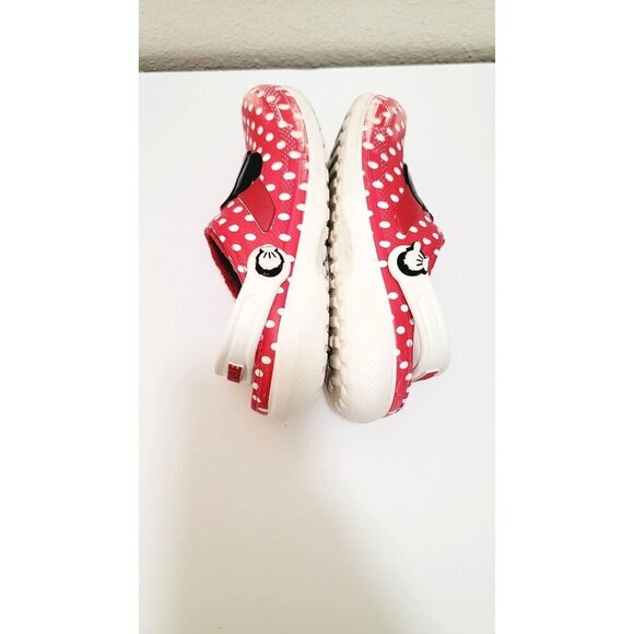 Minnie Mouse Kids Red Polka Dot Insulated Slip on Clogs By Crocs Size 6/7 - Picture 7 of 14